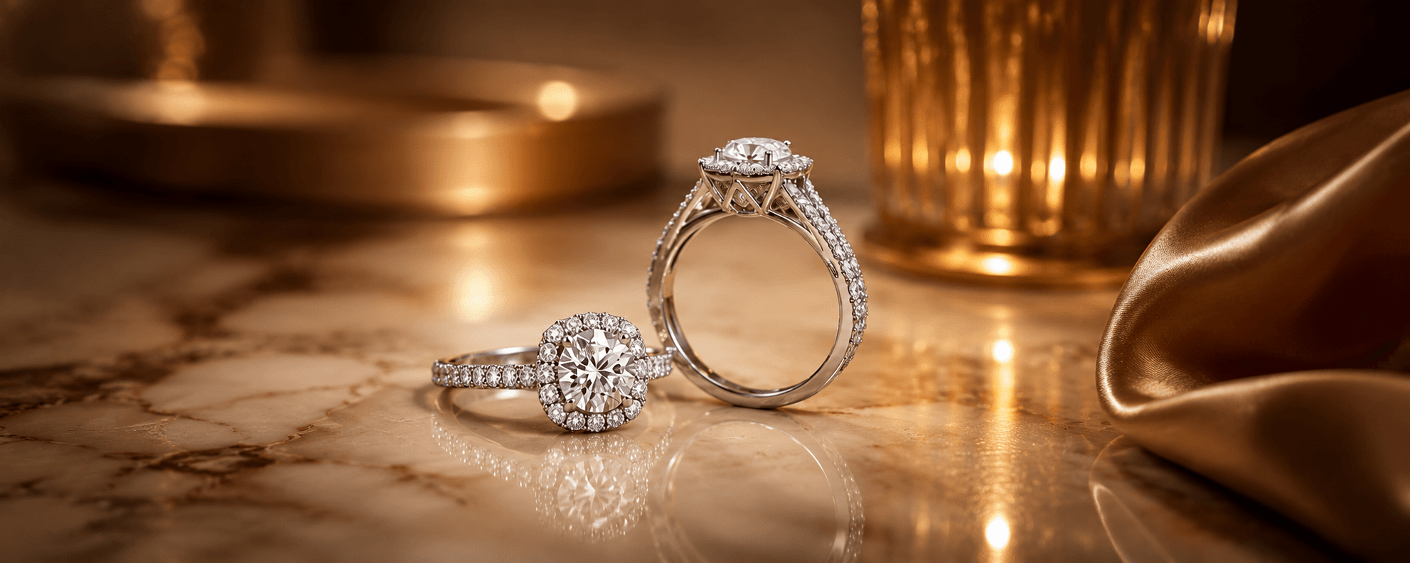 Halo Engagement Ring Box