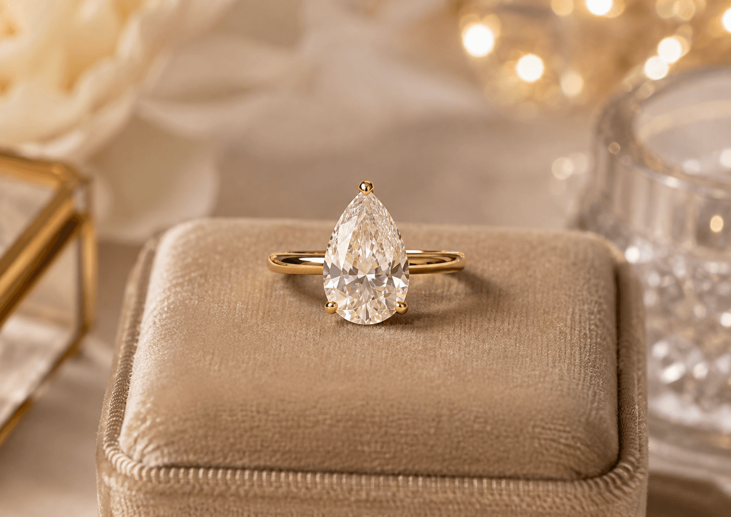 Diamond Ring on Hand