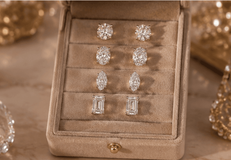 Diamond Stud Earrings